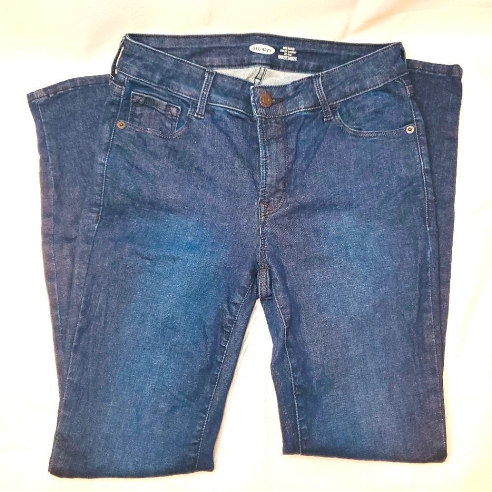 Old Navy Rockstar Super Skinny Mid-Rise Jeans Built-In Sculpt Size 8